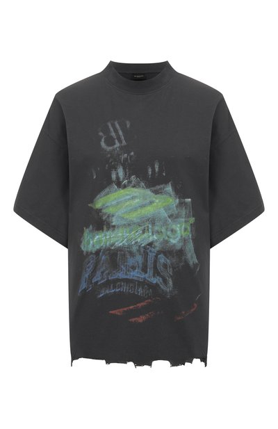 Женская хлопковая футболка BALENCIAGA, арт. 783399/TSVB4