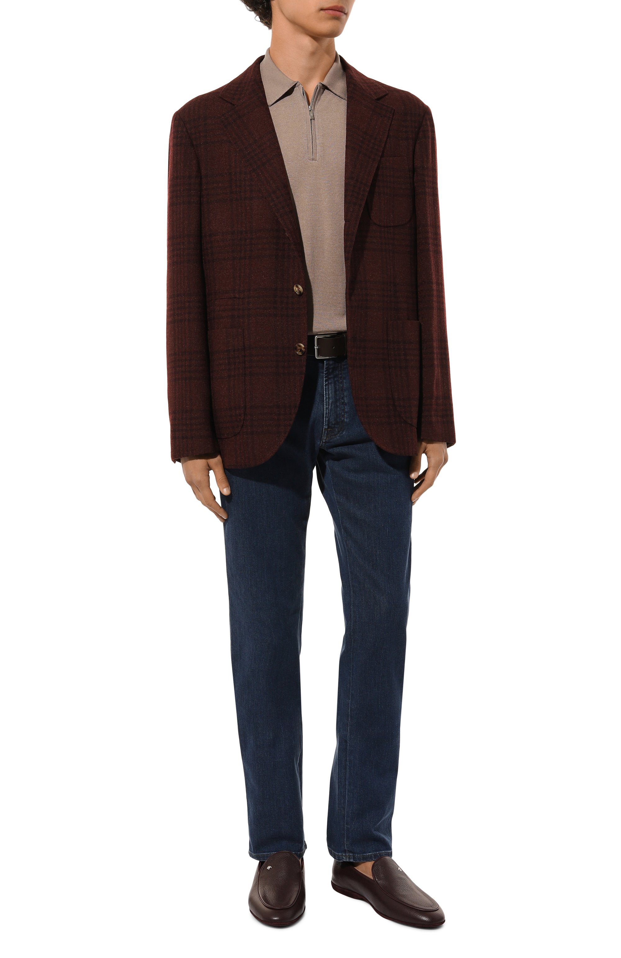 Пиджак из шерсти и шелка BRUNELLO CUCINELLI бордового цвета по цене 543000 руб., арт. MY4377BND, фото 3 Пиджак из шерсти и шелка BRUNELLO CUCINELLI, арт. MY4377BND, фото 3