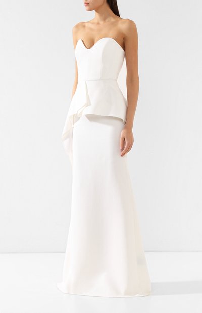 Шерстяное платье ROLAND MOURET белого цвета по цене 189500 руб., арт. PS19/S0530/F4044, фото 3 Шерстяное платье ROLAND MOURET, арт. PS19/S0530/F4044, фото 3