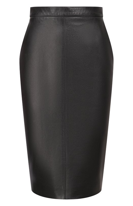 Кожаная юбка Saint Laurent 846801/Y50A2 Чёрный 846801/Y50A2