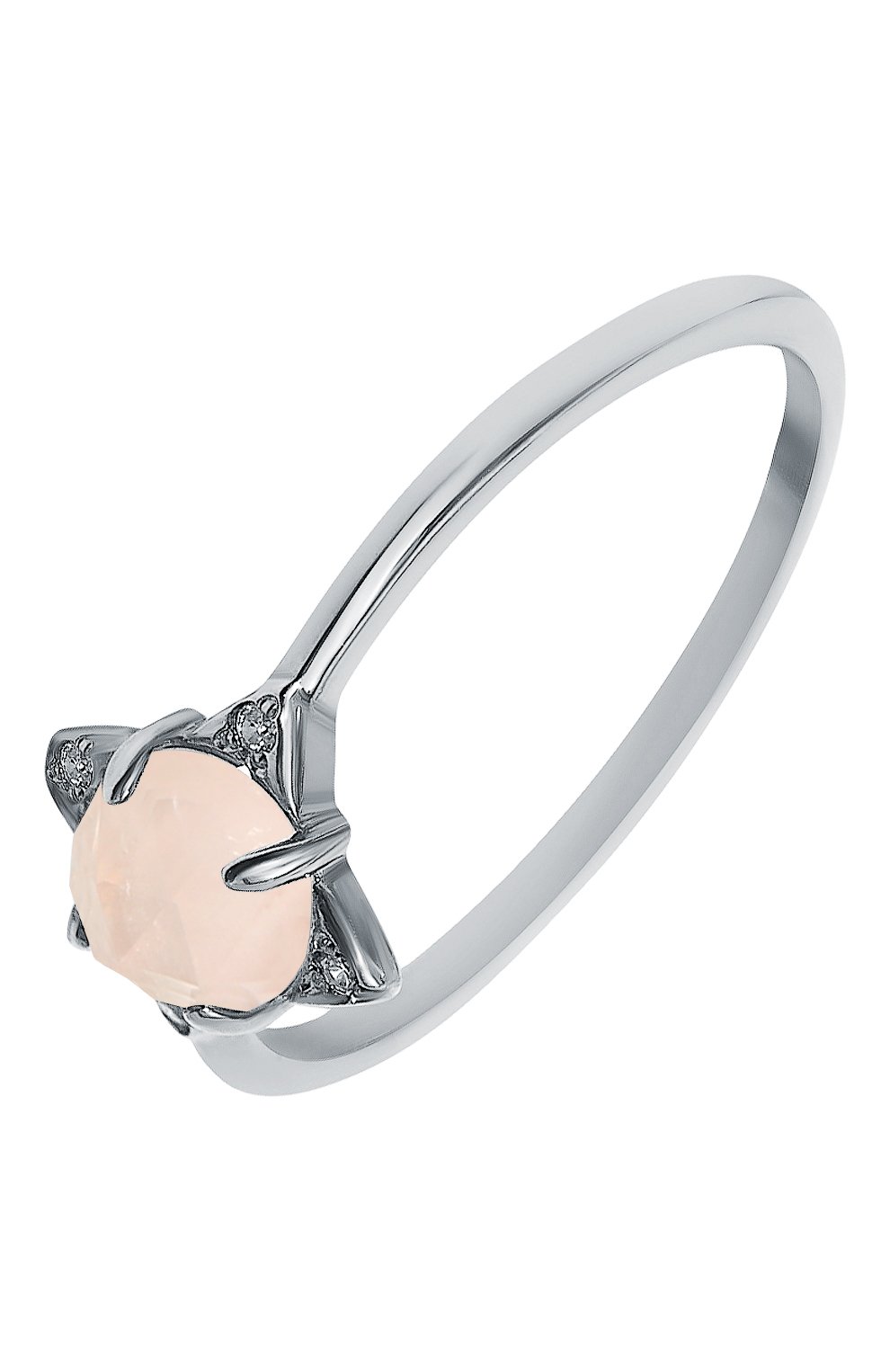 Кольцо роза ветров с кварцем MOONKA, арт. tr-rr-qrz, фото 1