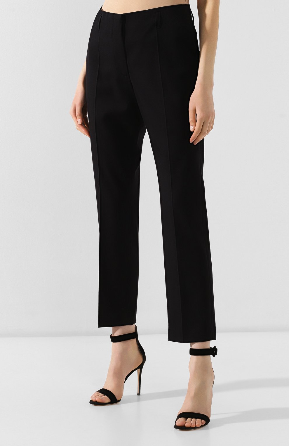 Брюки из смеси хлопка и шерсти DRIES VAN NOTEN черного цвета по цене 29700 руб., арт. 191-10913-7286, фото 3 Брюки из смеси хлопка и шерсти DRIES VAN NOTEN, арт. 191-10913-7286, фото 3