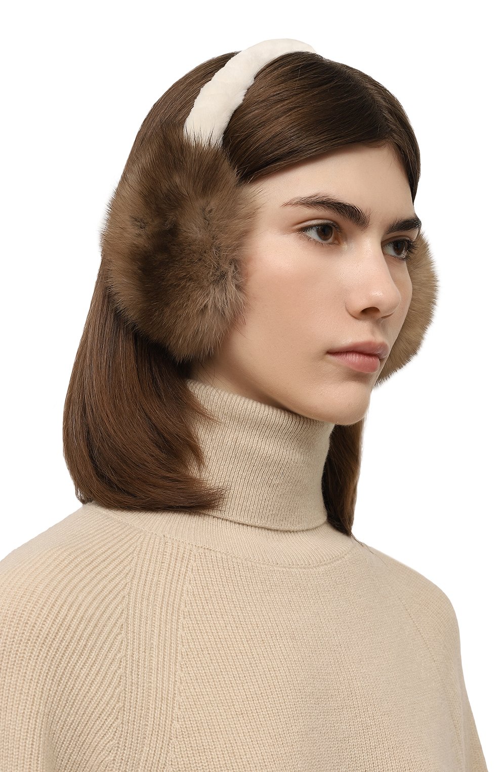Меховые наушники из норки и соболя VICTORIA KUSENKOVA, арт. 991213641087, фото 2
