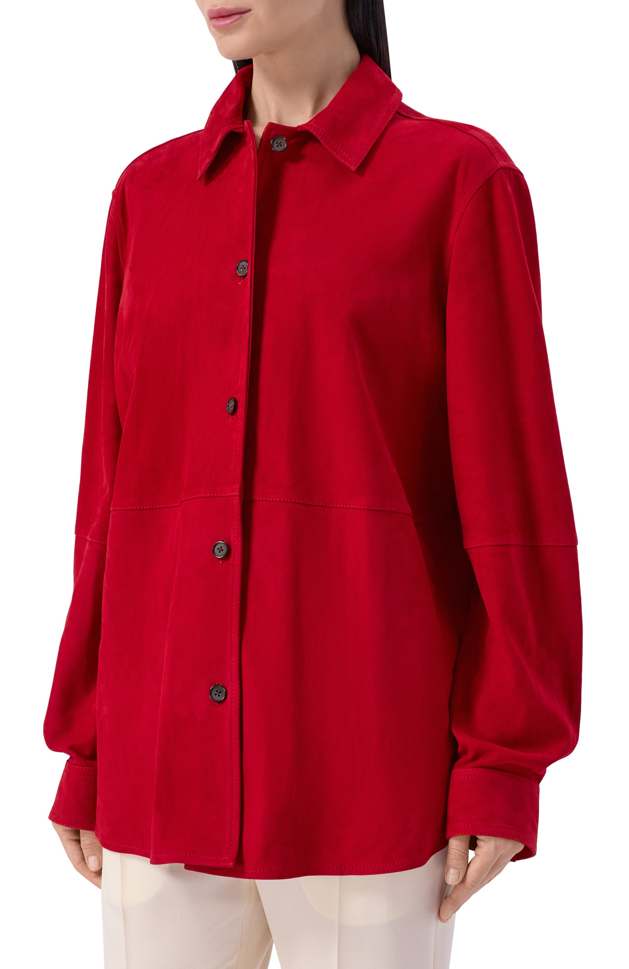 Замшевая рубашка TOTEME, арт. 261-WRT0707-LE0200, фото 3