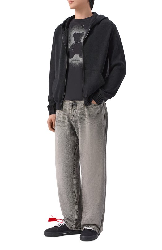 Кардиган Palm Angels PMHU02CS26KNI001 Чёрный  PMHU02CS26KNI001 Фото 2