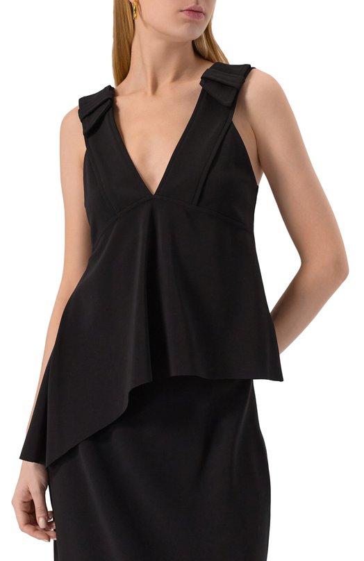Топ из вискозы Dorothee Schumacher 828401 Чёрный  828401 Фото 3