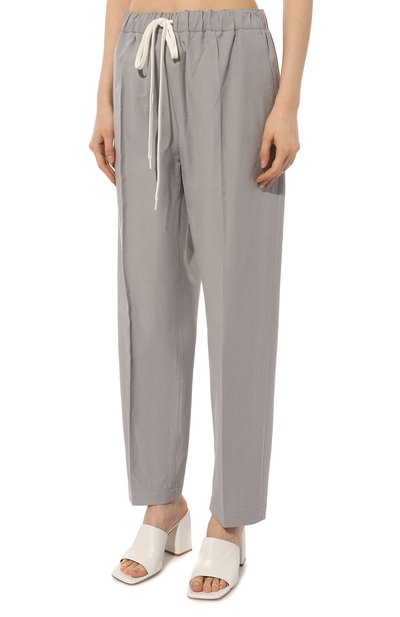 Брюки из хлопка и шелка MM6, арт. S52KA0406/S76430, фото 3