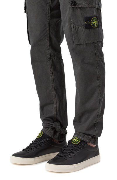 Кожаные кеды STONE ISLAND, арт. 81FWS0101, фото 3