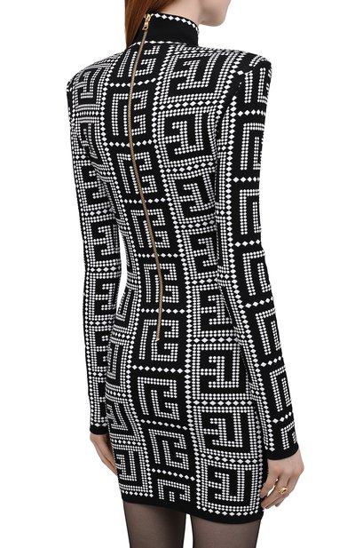 Платье из вискозы BALMAIN, арт. XF1R8241/KB08, фото 4