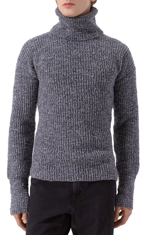 Шерстяной свитер Dolce & Gabbana GXW65T/JFMLE Серый  GXW65T/JFMLE Фото 3