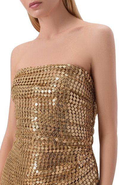 Платье с отделкой пайетками ELIE SAAB, арт. D1209NS26/PA013, фото 4