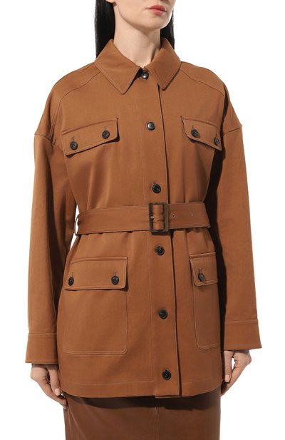 Хлопковая куртка YVES SALOMON, арт. 24EYV02377GAC0, фото 3