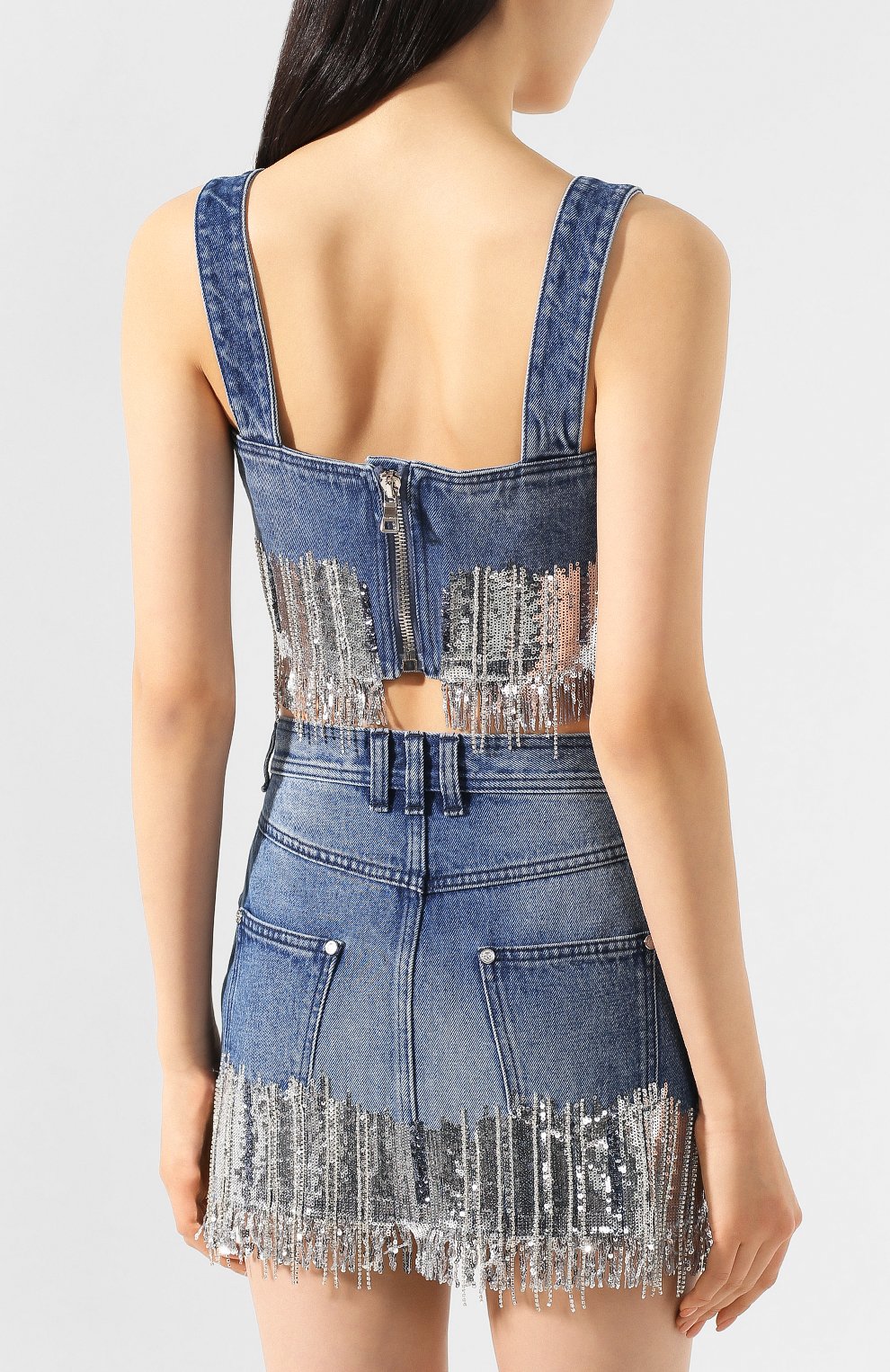 Джинсовый топ BALMAIN, арт. TF10002/D010, фото 4