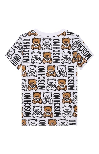 Хлопковая футболка MOSCHINO, арт. HUM03P/LBB89/10A-14A, фото 2