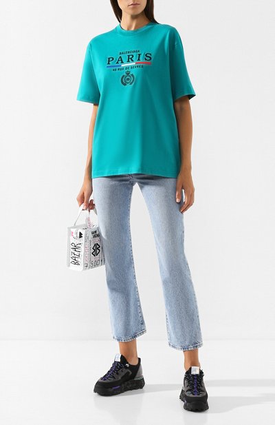 Хлопковая футболка BALENCIAGA, арт. 594599/TGV48, фото 2