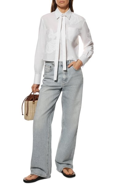 Хлопковая рубашка VALENTINO, арт. XB3AB3305A6, фото 2