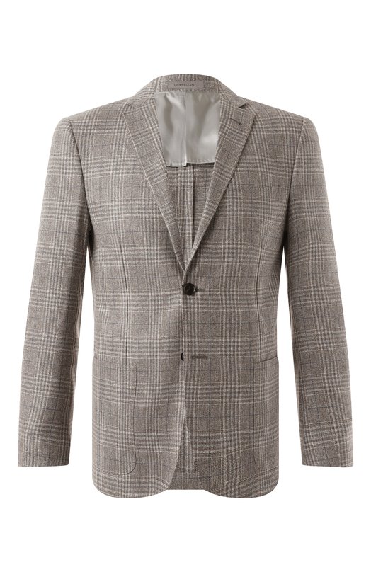 Пиджак из шелка и шерсти Corneliani 25X002-2516215 Бежевый 25X002-2516215