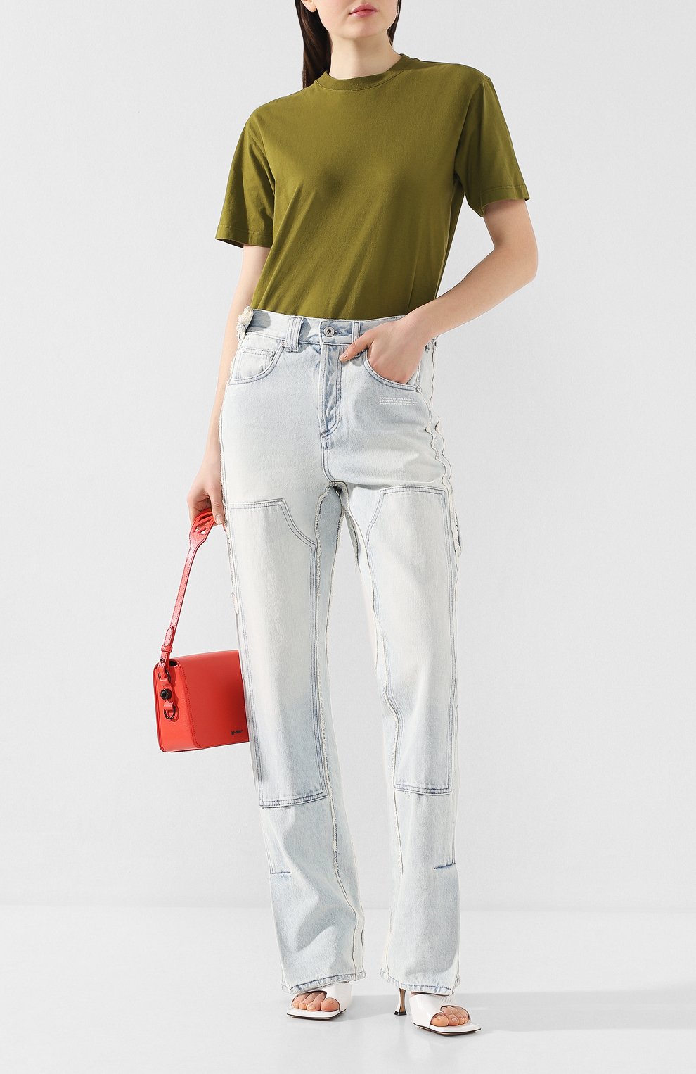 Хлопковая футболка OFF-WHITE, арт. 0WAA049R20F291254343, фото 2