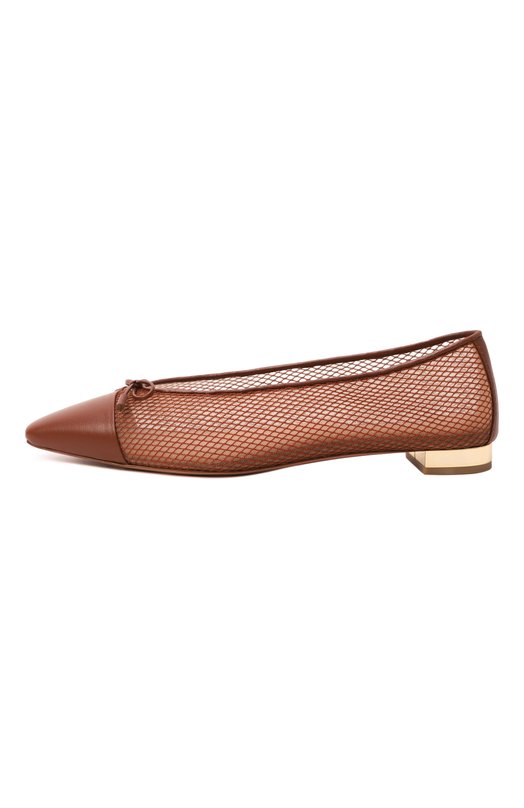 Балетки Gioia Aquazzura GIHFLAA0/MHN Коричневый  GIHFLAA0/MHN Фото 4