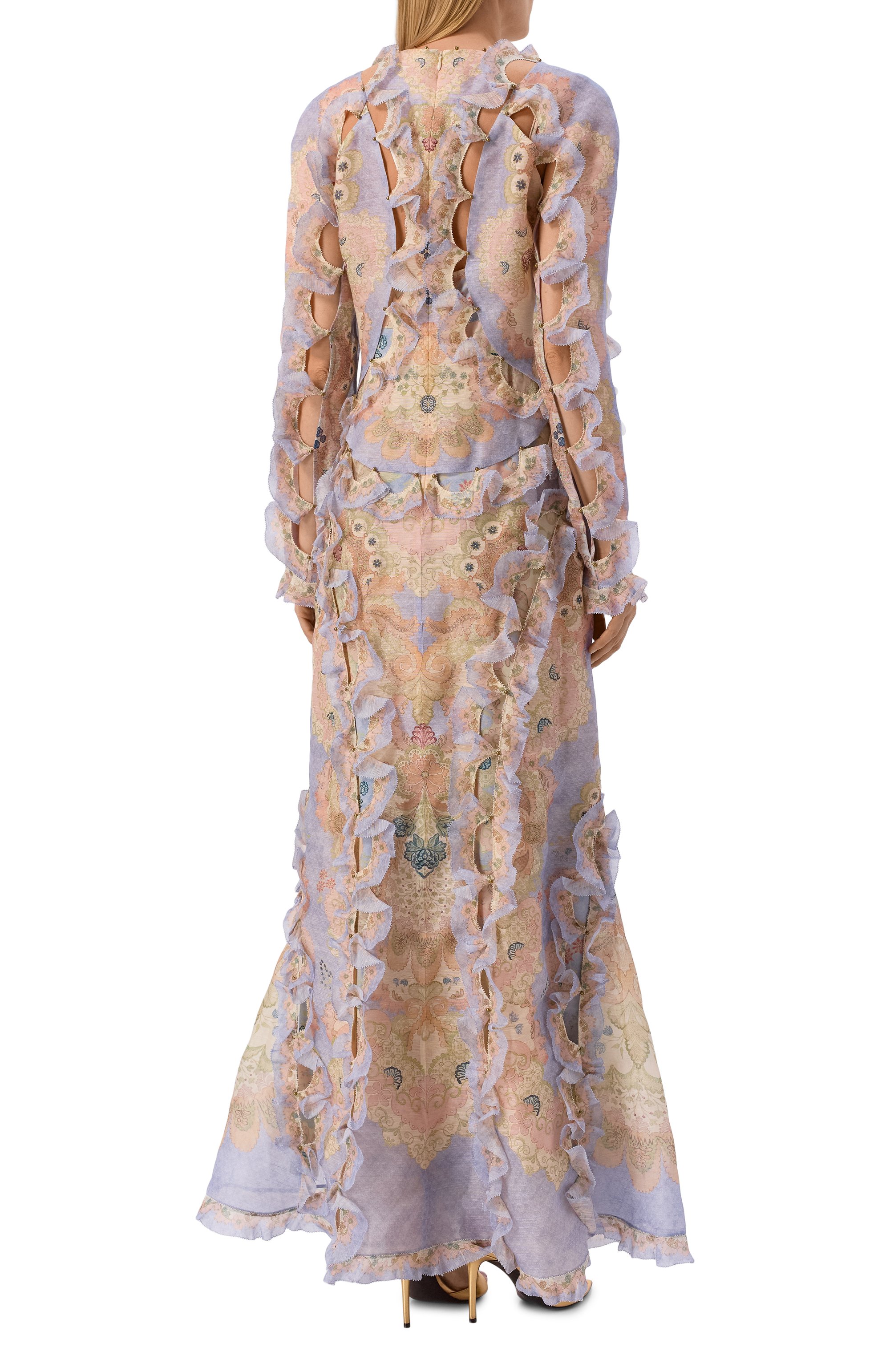 Платье изо льна и шелка ZIMMERMANN, арт. 6312DC261, фото 3