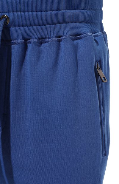 Хлопковые джоггеры DOLCE & GABBANA синего цвета по цене 78450 руб., арт. GVXQHT/G7F2G, фото 5 Хлопковые джоггеры DOLCE & GABBANA, арт. GVXQHT/G7F2G, фото 5