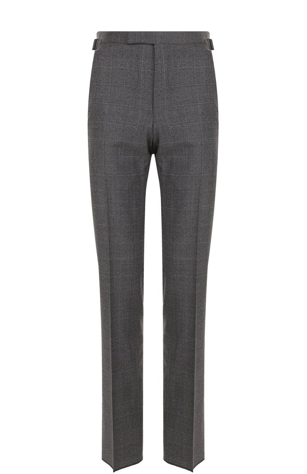 Шерстяные брюки в клетку прямого кроя TOM FORD темно-серого цвета по цене 136000 руб., арт. 222R87/610041, фото 1 Шерстяные брюки в клетку прямого кроя TOM FORD, арт. 222R87/610041, фото 1