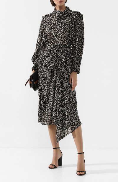 Платье из вискозы ISABEL MARANT черно-белого цвета по цене 140500 руб., арт. R01580-19H032I/JULINEA, фото 2 Платье из вискозы ISABEL MARANT, арт. R01580-19H032I/JULINEA, фото 2