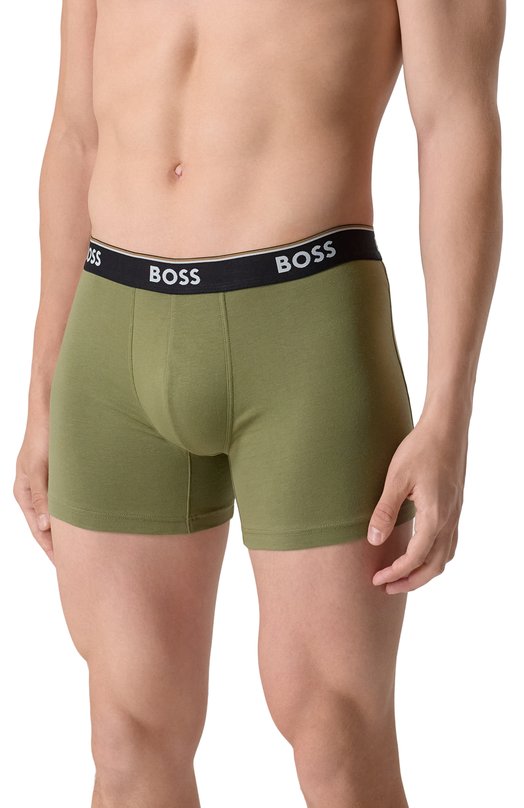 Комплект из трех боксеров BOSS 50531691 Хаки  50531691 Фото 6