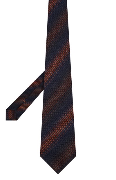 Шелковый галстук ZEGNA темно-синего цвета по цене 31550 руб., арт. Z6B03/15C, фото 2 Шелковый галстук ZEGNA, арт. Z6B03/15C, фото 2