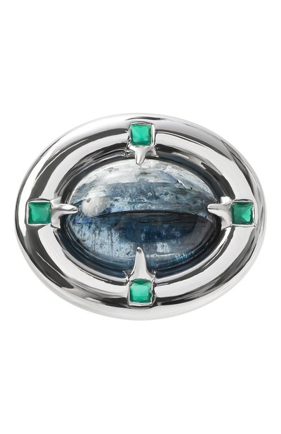 Кольцо ai с кианитом и агатами MOONKA, арт. ai-bg-r-kh, фото 1