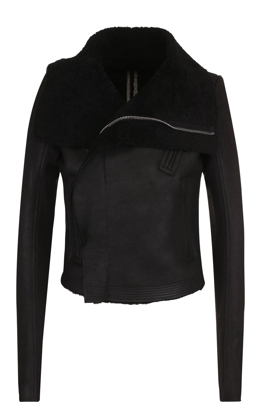 Кожаная куртка на меховой подкладке RICK OWENS, арт. RP18F4728/LSHS, фото 1