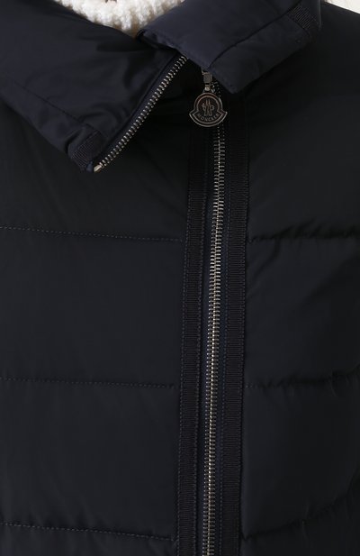 Стеганый пуховик с косой молнией MONCLER, арт. C2-093-49976-00-54543, фото 5