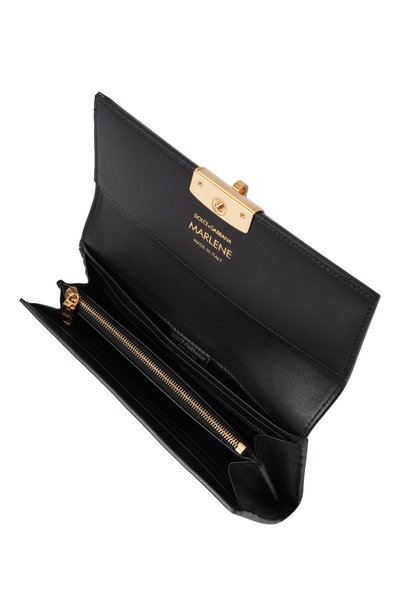 Кожаный кошелек DOLCE & GABBANA черного цвета по цене 131000 руб., арт. BI3507/A3G19, фото 3 Кожаный кошелек DOLCE & GABBANA, арт. BI3507/A3G19, фото 3