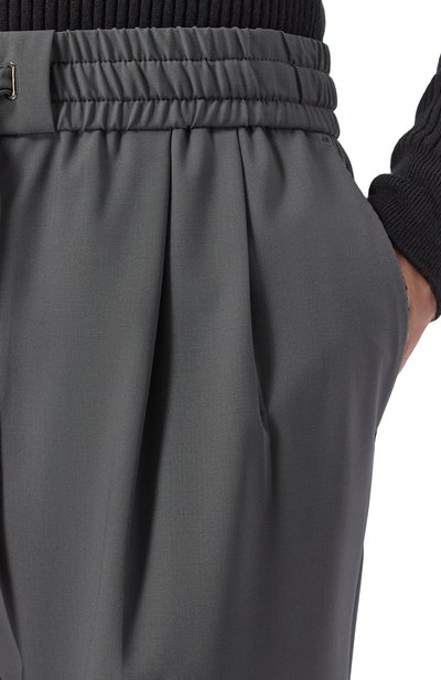 Шерстяные брюки DOLCE & GABBANA темно-серого цвета по цене 98950 руб., арт. GP26FZ/FUBG5, фото 5 Шерстяные брюки DOLCE & GABBANA, арт. GP26FZ/FUBG5, фото 5