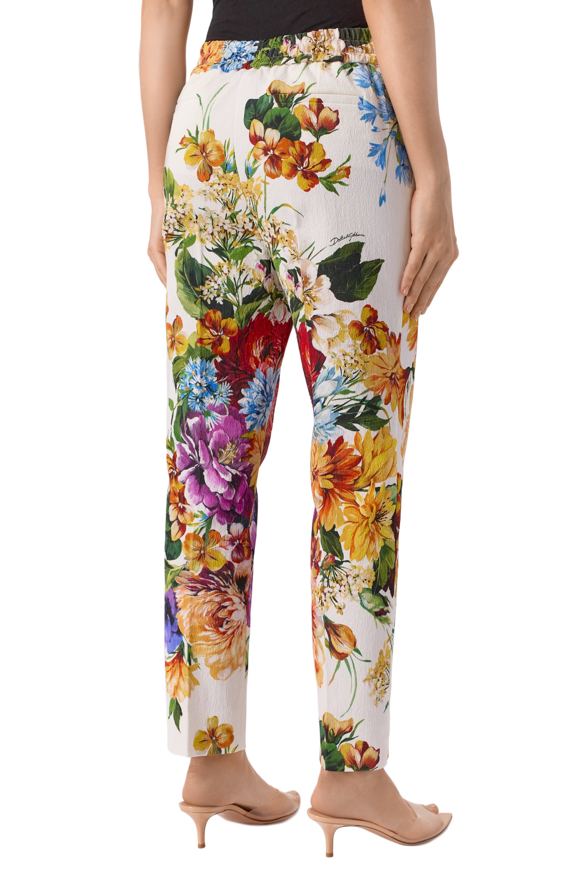 Брюки из хлопка и вискозы DOLCE & GABBANA, арт. FTDCZT/FSRQU, фото 4