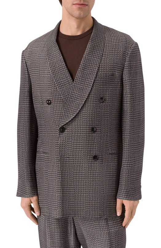 Пиджак из вискозы Giorgio Armani GM002475/TE17944 Серый  GM002475/TE17944 Фото 3