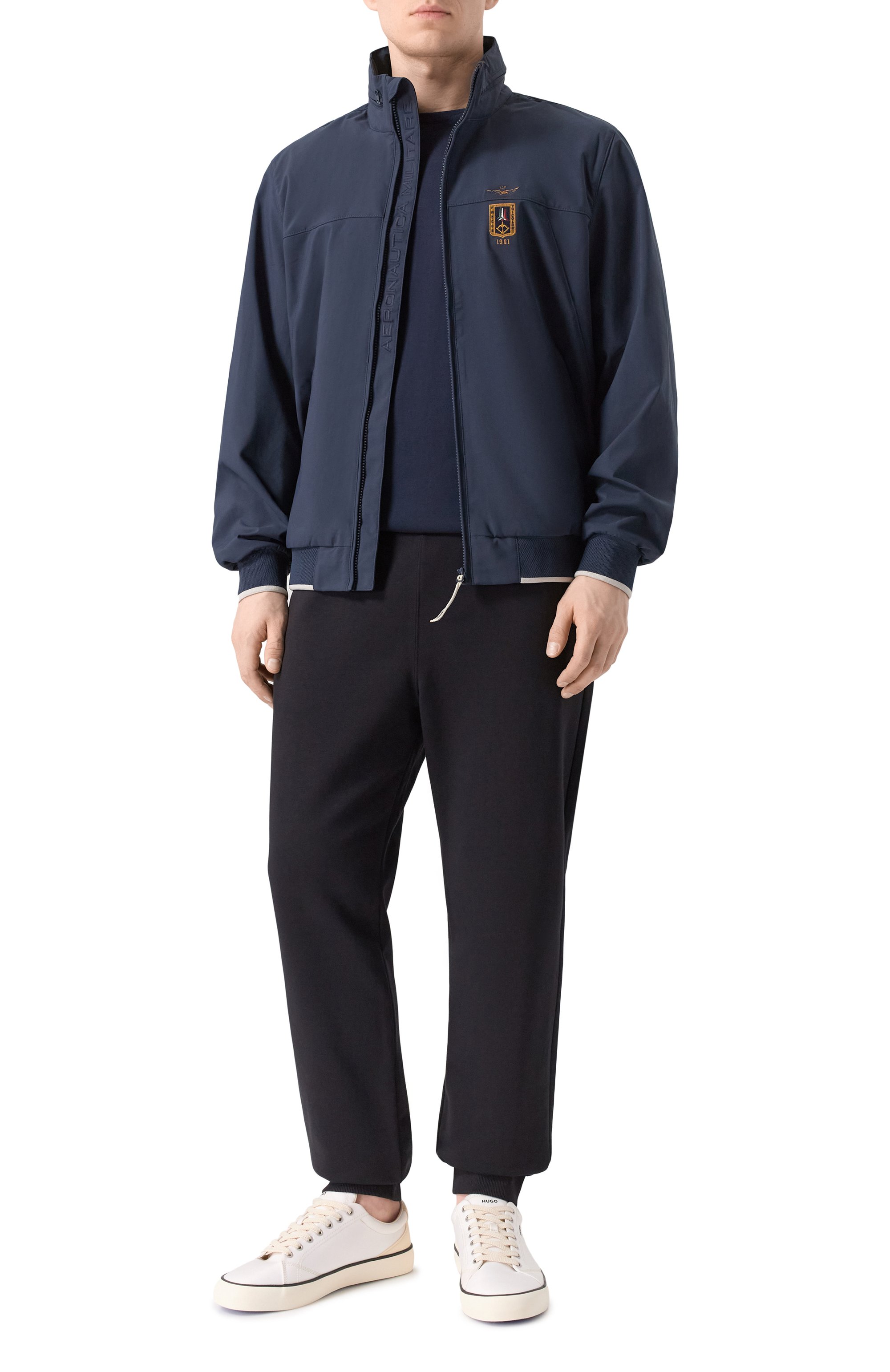 Бомбер AERONAUTICA MILITARE темно-синего цвета по цене 27950 руб., арт. AB3050UCT04290, фото 2 Бомбер AERONAUTICA MILITARE, арт. AB3050UCT04290, фото 2
