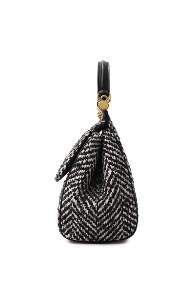 Сумка sicily medium DOLCE & GABBANA черно-белого цвета по цене 229000 руб., арт. BB6003/BH250, фото 4 Сумка sicily medium DOLCE & GABBANA, арт. BB6003/BH250, фото 4
