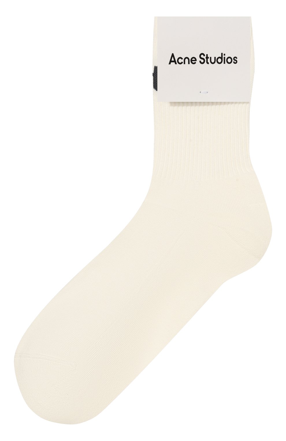 Хлопковые носки ACNE STUDIOS белого цвета по цене 4685 руб., арт. FN-UX-ACCS000078, фото 1 Хлопковые носки ACNE STUDIOS, арт. FN-UX-ACCS000078, фото 1