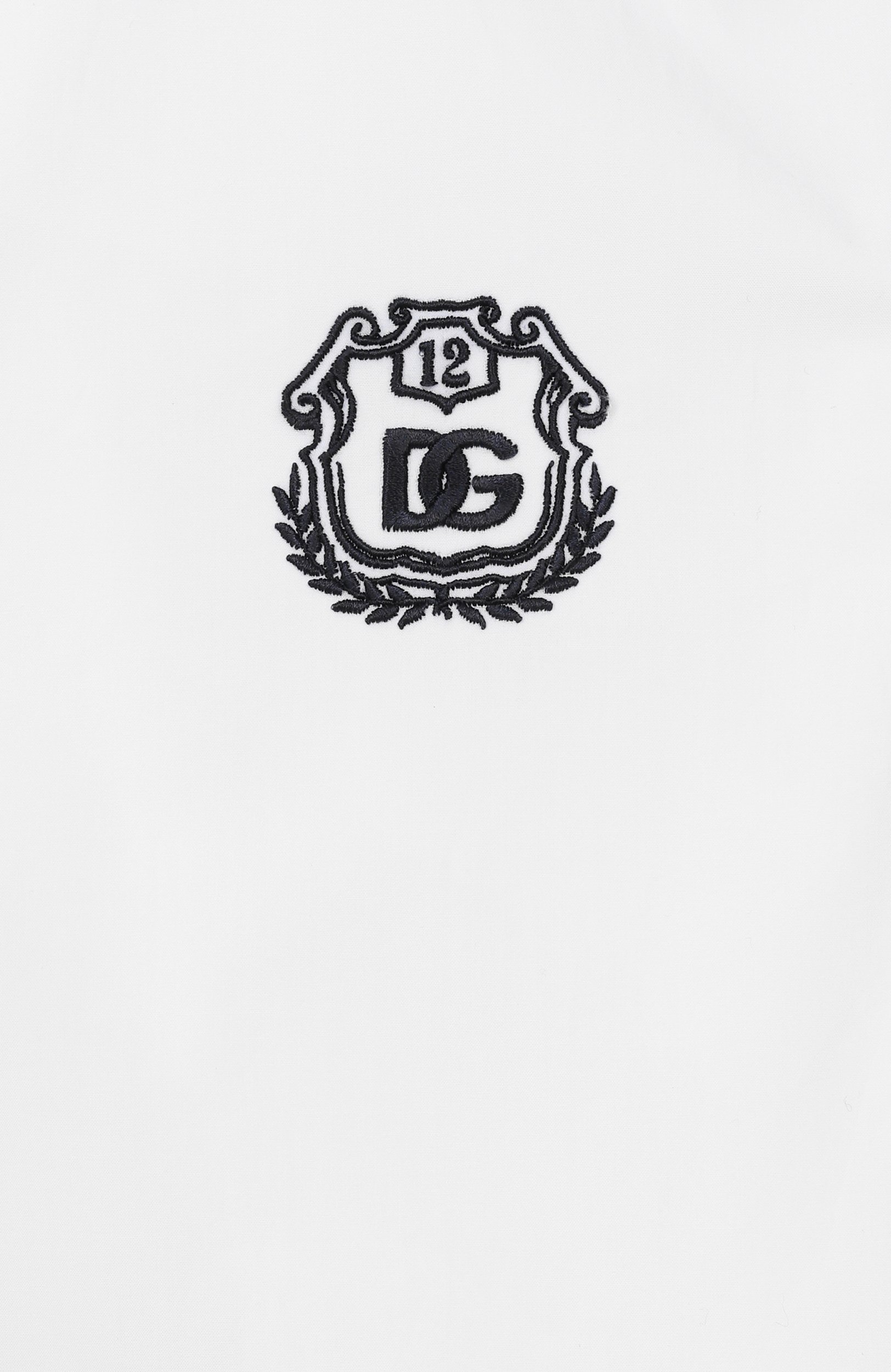 Хлопковая рубашка DOLCE & GABBANA белого цвета по цене 41750 руб., арт. L43S23/G7P6F_001, фото 3 Хлопковая рубашка DOLCE & GABBANA, арт. L43S23/G7P6F_001, фото 3