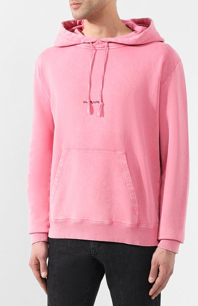 Хлопковое худи SAINT LAURENT, арт. 557555/YB2YE, фото 3