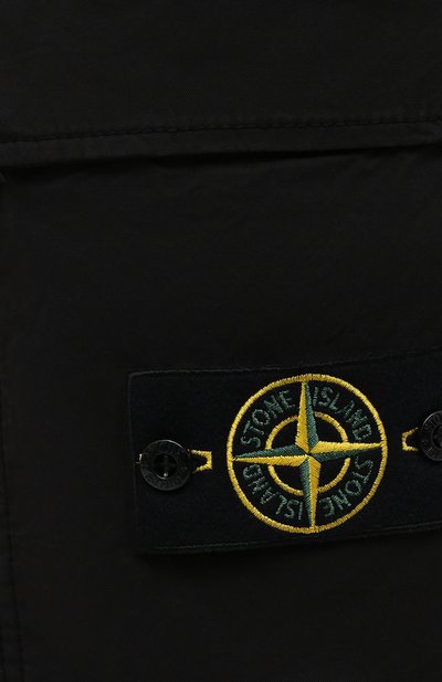 Хлопковые брюки-карго STONE ISLAND черного цвета по цене 24950 руб., арт. 741531419, фото 5 Хлопковые брюки-карго STONE ISLAND, арт. 741531419, фото 5