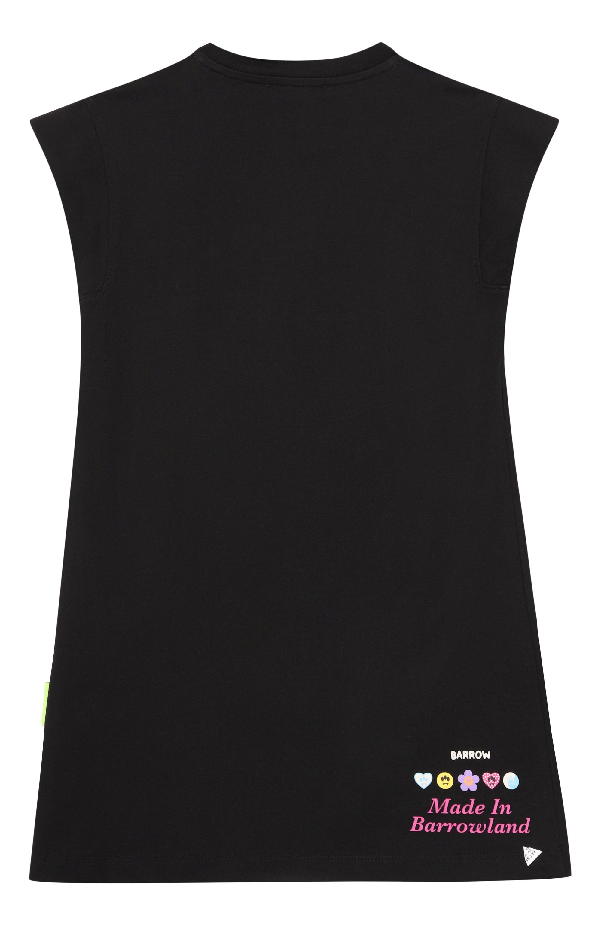 Хлопковое платье BARROW черного цвета по цене 8225 руб., арт. S6BKJGDR145, фото 2 Хлопковое платье BARROW, арт. S6BKJGDR145, фото 2