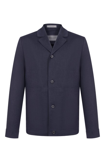 Мужская куртка-рубашка изо льна и шерсти CORNELIANI, арт. 27LI53/2718468