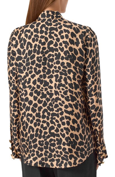 Шелковая блузка BALMAIN, арт. FF1HR150/SF10, фото 4