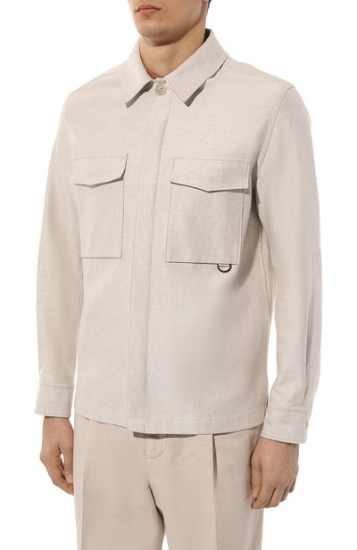 Льняная рубашка AGNONA, арт. TD07U7E/U3042E, фото 3