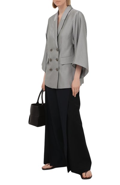 Жакет EMPORIO ARMANI серого цвета по цене 104500 руб., арт. ANG23T/A2103, фото 2 Жакет EMPORIO ARMANI, арт. ANG23T/A2103, фото 2