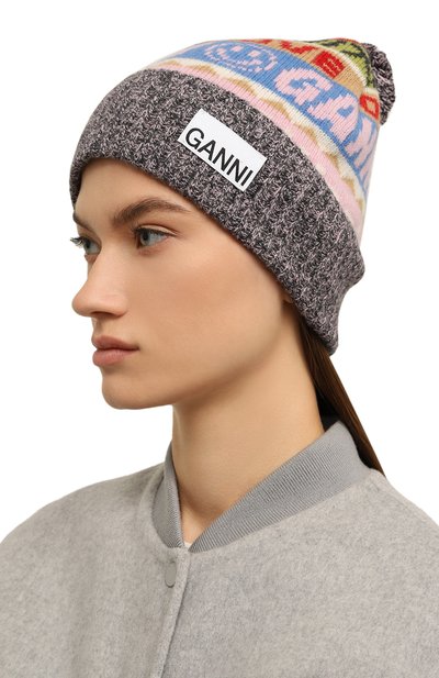 Шерстяная шапка GANNI, арт. A4434, фото 2