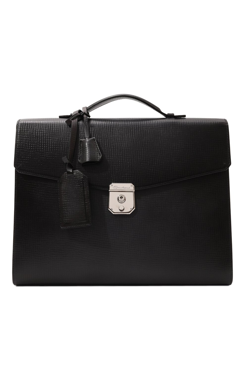 Портфель SANTONI черного цвета по цене 198000 руб., арт. UFBGA1992F0-APMC, фото 7 Портфель SANTONI, арт. UFBGA1992F0-APMC, фото 7