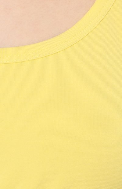 Хлопковый топ DEHA желтого цвета по цене 4595 руб., арт. A00100, фото 5 Хлопковый топ DEHA, арт. A00100, фото 5